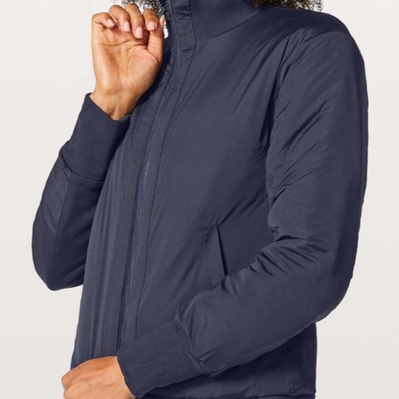 LULULEMON Forever Warm Jacket Midnight Navy Reversible - Picture 10 of 12